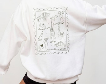 Custom New York Sweatshirt, NYC Bachelorette, Girls Trip, Birthday Crewneck