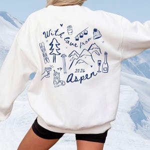 Custom Ski Trip Sweatshirt, Après Ski Bachelorette Crewneck