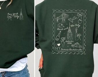 Custom New York Bachelorette Sweatshirt, NYC Girls Trip & Birthday Crewneck