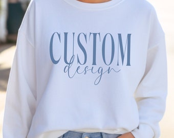 Bella+Canvas 3945 Sweatshirt • Personalized Unisex Drop Shoulder Fleece Crewneck