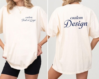 Custom Comfort Colors® Shirt, Personalized Logo Tee, Custom Text T-Shirt