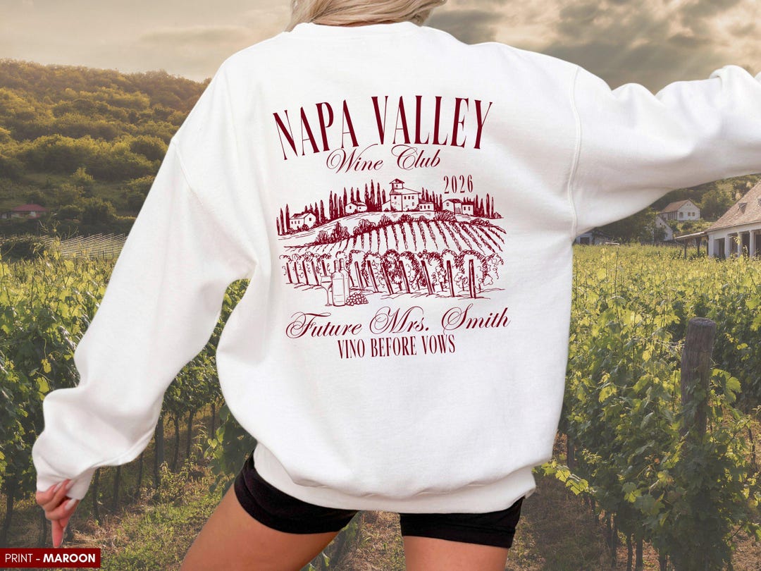 Napa Crewneck Sweatshirt, Maroon/Cream