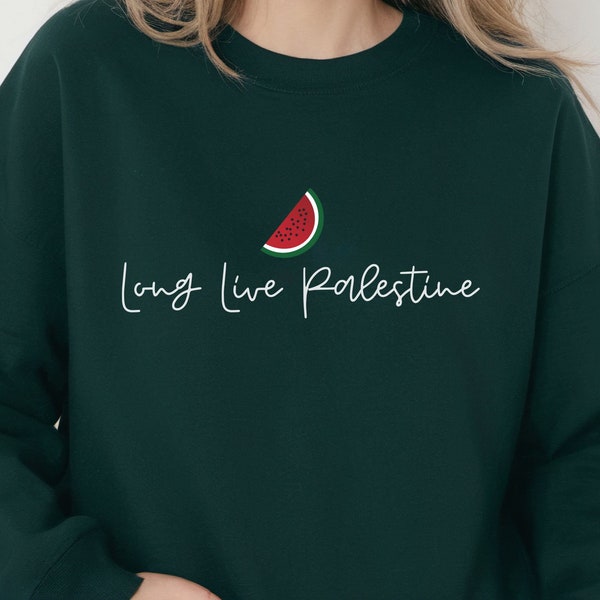 Long Live Palestine Sweater, Palestine Shirt, Free Palestine, Justice For Gaza, Watermelon Shirt, Humanitarian Aid To Gaza, Donation To Gaza