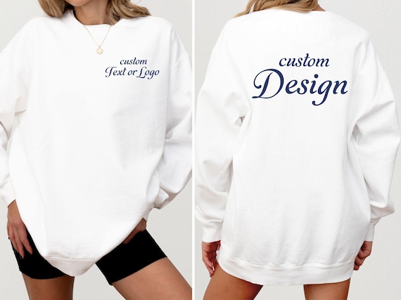 Custom Comfort Colors® 1566 Sweatshirt, Personalized Crewneck