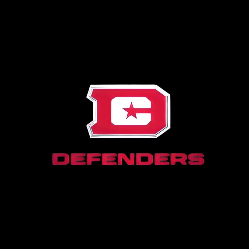 DC Defenders Logo Xfl 2023 Logo Spring Football Etsy
