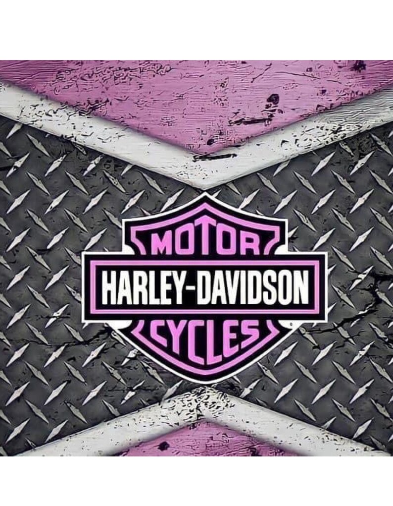 Harley Davidson Metal Pink T Shirt Sublimation Svg Png Biker Etsy