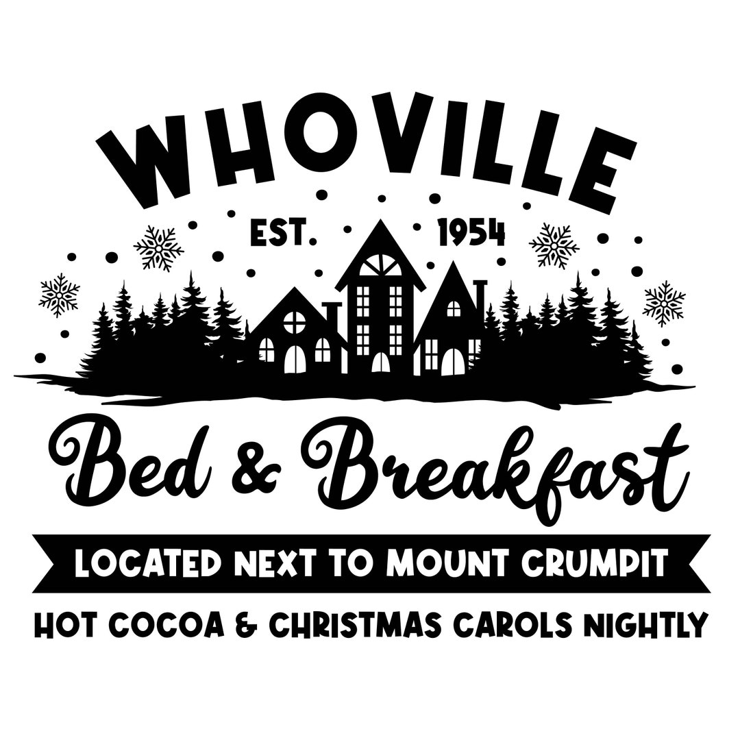 Whoville Bed and Breakfast Svg Png the Grinch Svg Png Dr Suess Etsy