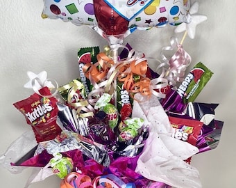 Custom candy bouquet