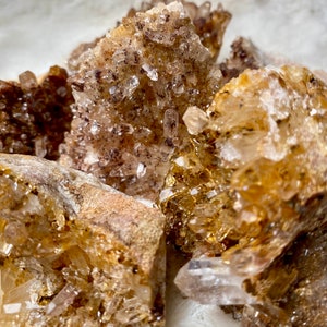 Rare Sunset Quartz with red phantoms