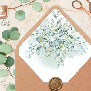 Envelope liner template, printable envelope liner, instant download, wedding envelope liners, a7 envelope liner printable