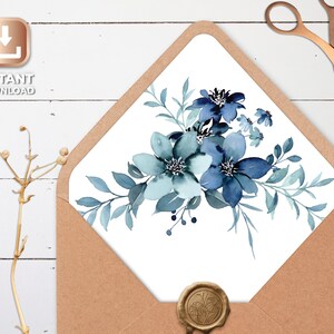 Envelope liner template, printable envelope liner, instant download, wedding envelope liners, a7 envelope liner printable