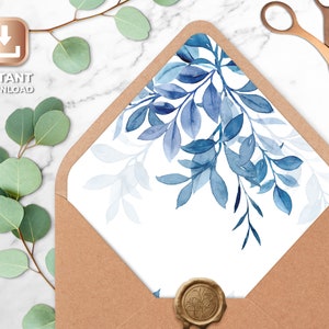 Envelope liner template, printable envelope liner, instant download, wedding envelope liners, a7 envelope liner printable