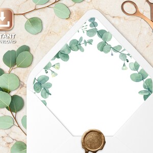 Envelope liner template, printable envelope liner, instant download, wedding envelope liners, a7 envelope liner printable