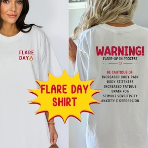 Fibro Warrior Gift, Fibromyalgia Flare-Up Statement Shirt, Fibromyalgia Awareness T-Shirt, Comfort Colors Tee,