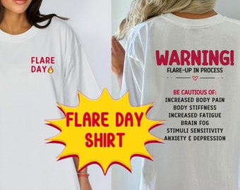 Fibro Warrior Gift, Fibromyalgia Flare-Up Statement Shirt, Fibromyalgia Awareness T-Shirt, Comfort Colors Tee,