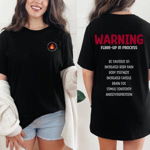 Fibro Warrior Gift, Fibromyalgia Flare-Up Statement Shirt, Fibromyalgia Awareness T-Shirt, Comfort Colors Tee,