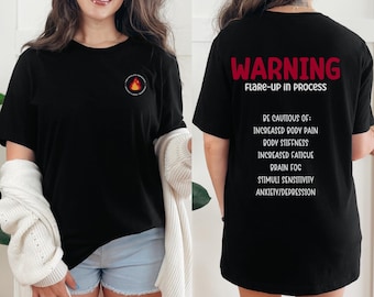 Fibro Warrior Gift, Fibromyalgia Flare-Up Statement Shirt, Fibromyalgia Awareness T-Shirt, Comfort Colors Tee,