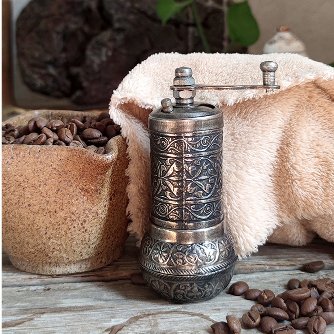 Traditional Turkish Coffee Grinders Brass Mill Manual Coffee Etsy