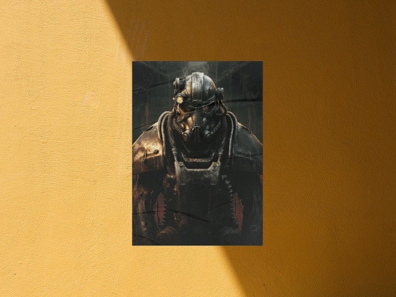 Fallout Minimalist Poster Fallout Inspired Poster Game Art Gaming Print