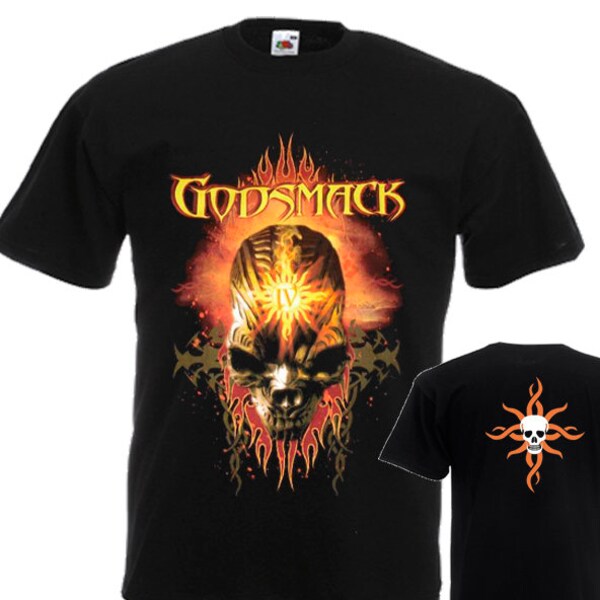 New Dtg / Dtf  printed t-shirt - GODSMACK - Releasing the Demons - Size :S,M,L,XL,XXL,3XL,4XL,5XL,6XL,7XL