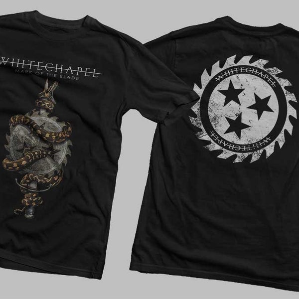 New Dtg / Dtf  printed t-shirt - WHITECHAPEL- Mark of the Blade - Size :S,M,L,XL,XXL,3XL,4XL,5XL,6XL,7XL