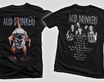 Nowa koszulka z nadrukiem Dtg / Dtf - Acid Drinkers - Infernal Connection - Rozmiar: S, M, L, XL, XXL, 3XL, 4XL, 5XL, 6XL, 7XL