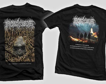 Neues Dtg / Dtf bedrucktes T-Shirt - MORTIFERUM- disgorged from Psychotic Depths - Größe :S,M,L,XL,XXL,3XL,4XL,5XL,6XL,7XL