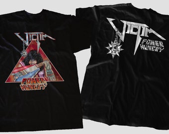 New Dtg / Dtf  printed t-shirt - VICTIM - Power Hungry - Size :S,M,L,XL,XXL,3XL,4XL,5XL,6XL,7XL