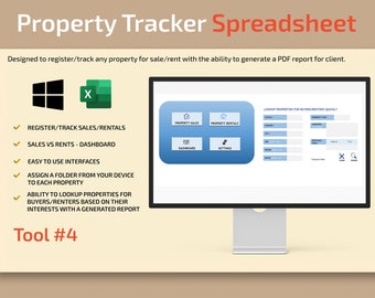 Real Estate Property Tracker: Sales & Rental Database (Excel Template)