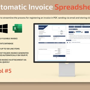 Automatic Invoice PDF Generator | Invoice Excel Template | Invoice Form