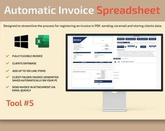 Automatic Invoice Excel Template: PDF Generator