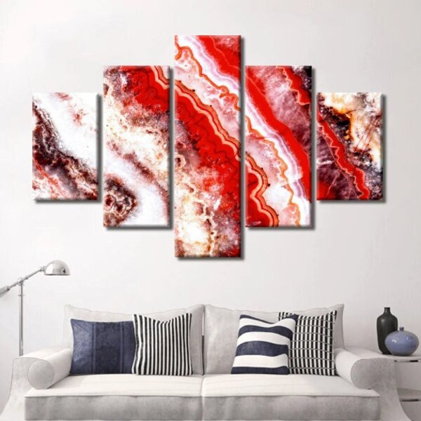 Red Wall Hanging Etsy