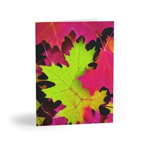 Cartes de vœux d’automne, Cartes de notes d’automne, Cartes de notes d’automne, Papeterie d’automne, Jeux de cartes de 8, 16, 24, Cartes d’automne