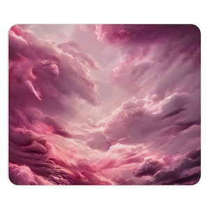 Mouse Pad, Clouds Mouse Pad, Clouds Mousepad, Pink Mouse Pad, Pink Mouse Pad, Cloud Mouse Pad, Cloud Mousepad, Sky Mousepad