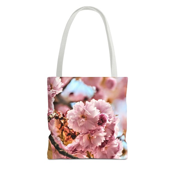 Cherry Blossoms Tote Bag, Original Photo Art Artwork Tote
