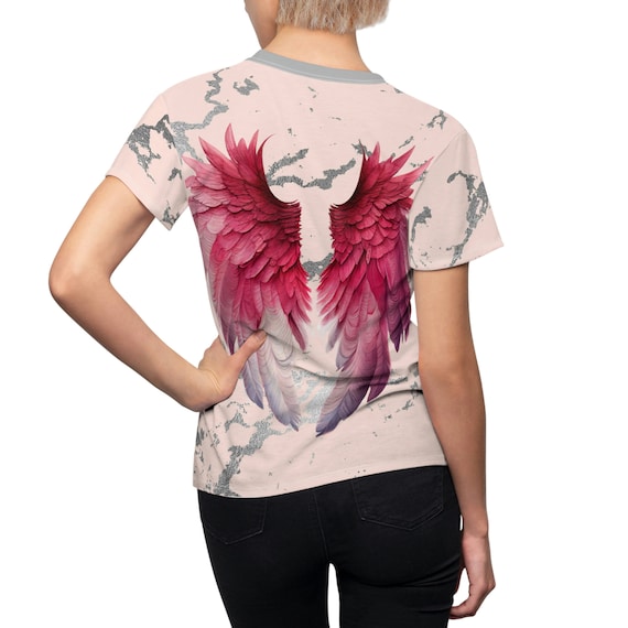 Tシャツ・カットソー [hug your skin] Angel wings top (3 color) Angel Wings T-shirt, Women's Angel Shirt, Women's T-shirt