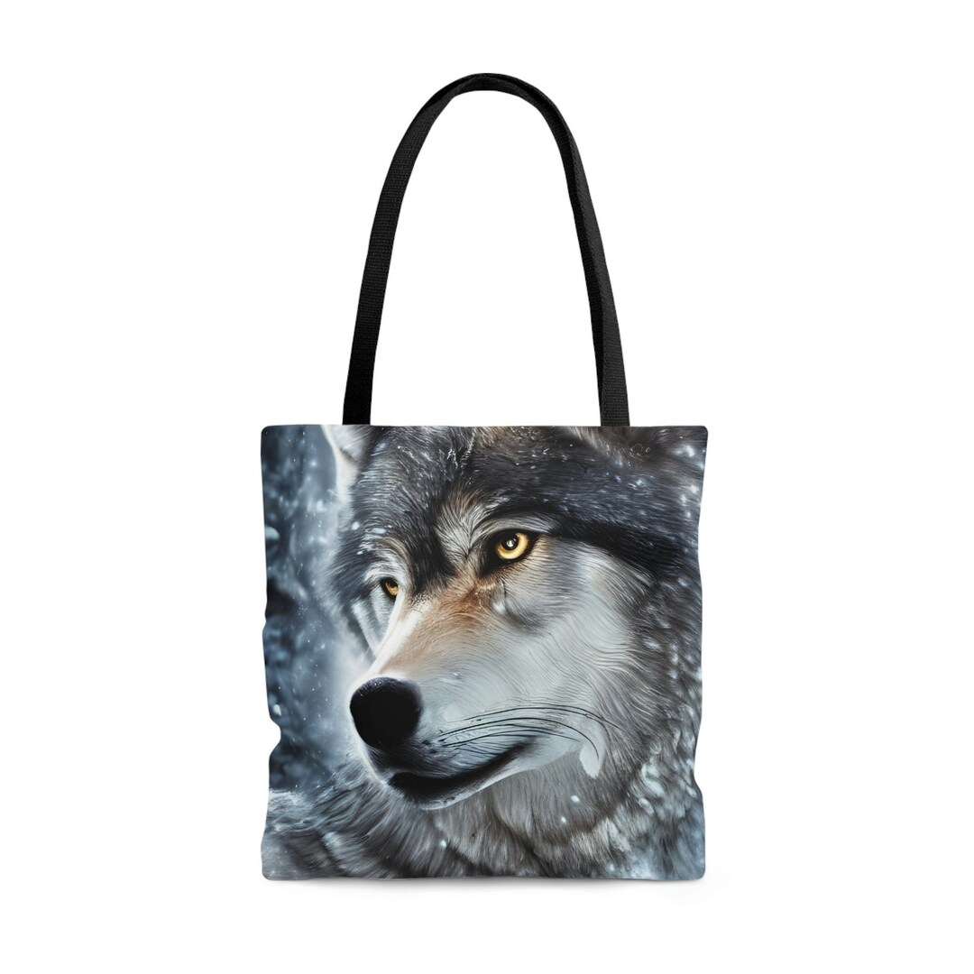 Wolf Tote Bag Wolf Tote Wolf Bag Wolves Tote Wolves Tote Etsy