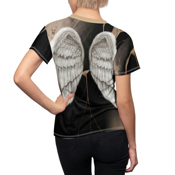 Angel Wings T-shirt, Women's Angel Shirt, Women's T-shirt