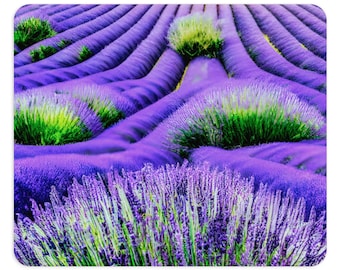 Mouse Pad, Lavender Fields Mouse Pad, Lavender Fields Mousepad, Lavender Mouse Pad, Lavender Mousepad, Purple Mouse Pad