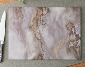 Abstract Neutral Cutting Board, Neutral Cutting Board, Tan Cutting Board, Brown Cutting Board, Abstract Cutting Board, Art Cutting Board