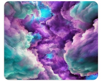 Mouse Pad, Clouds Mouse Pad, Clouds Mousepad, Purple Mouse Pad, Purple Mousepad, Turquoise Mousepad, Sky Mousepad, Cloud Mousepad