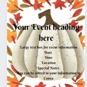 Fall Event Flyer