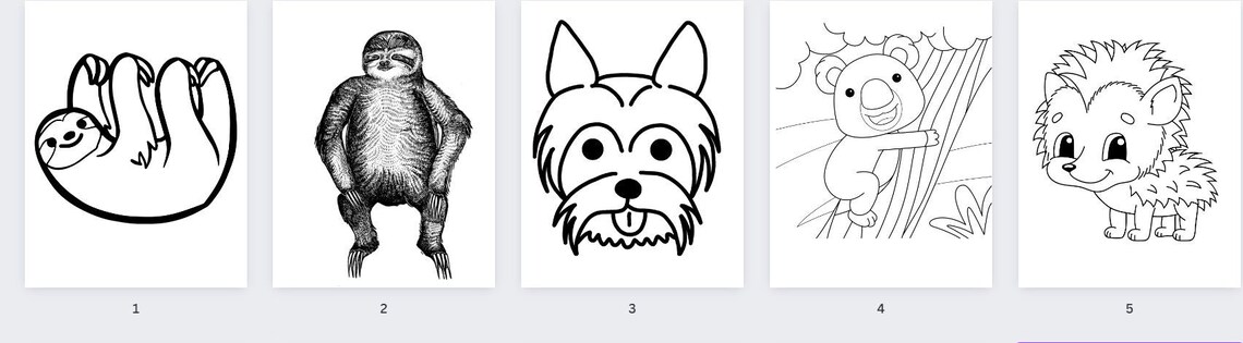 10 Printable Animal Coloring Pictures for Creative and Educational Fun
