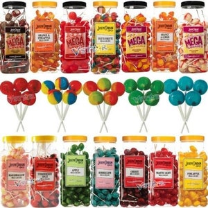 Joseph Dobson Mega Lollies Lollipops Candy Various Flavours Sweets Party & Sons