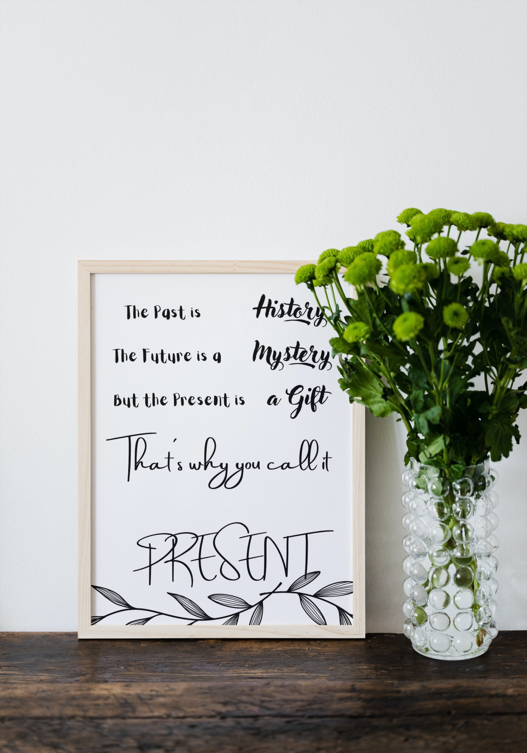 Schöner Spruch Zum Nachdenken Poster Wanddeko Download Etsy