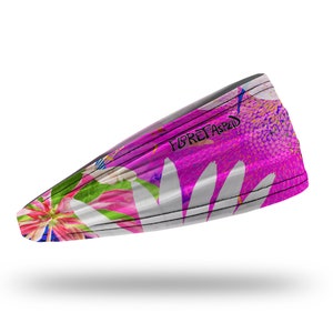 Yoga/Workout Headband - stretchable, wicking, comfortable headband for yoga, working out, and just looking good - in Hot Pink