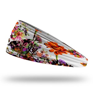 Yoga/Workout Headband - stretchable, wicking, comfortable headband for yoga, working out, and just looking good - in Orange