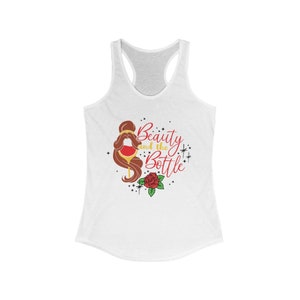 Beauty And The Bottle | Beauty and the Beast Inspired Drinking Shirt - Epcot Food And Wine Festival Women&#39;s Ideal Racerback Tank