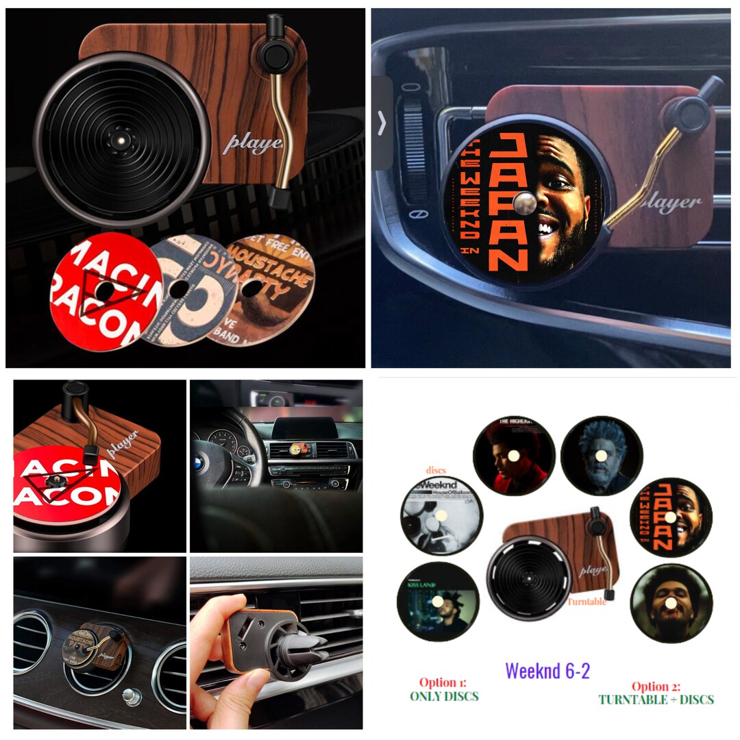 Custom Car Air Freshener, Turntable Freshener, Car Vent Clip Perfume