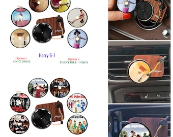 Custom pop stars album cover Car air freshener, Car Vent Clip Perfume diffusers, Mini record player for car, Gifts for her, gifts for him